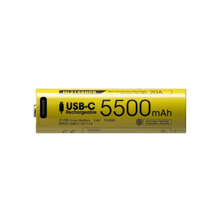 ΜΠΑΤΑΡΙΑ NITECORE 21700 / 5500mAh (τιμή τεμαχίου), NL2155HPR