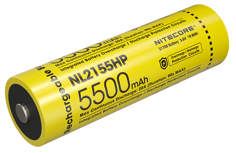 ΜΠΑΤΑΡΙΑ NITECORE 21700 / 5500mAh (τιμή τεμαχίου), NL2155HP