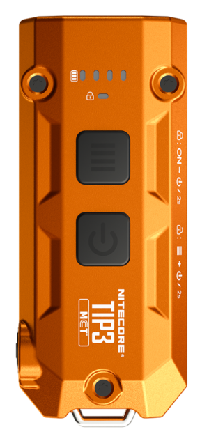 ΦΑΚΟΣ LED NITECORE TIP3, Μπρελοκ, Rechargeable, Alloy Orange
